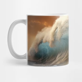 Curly Wave Ocean Force Nature Seascape Mug